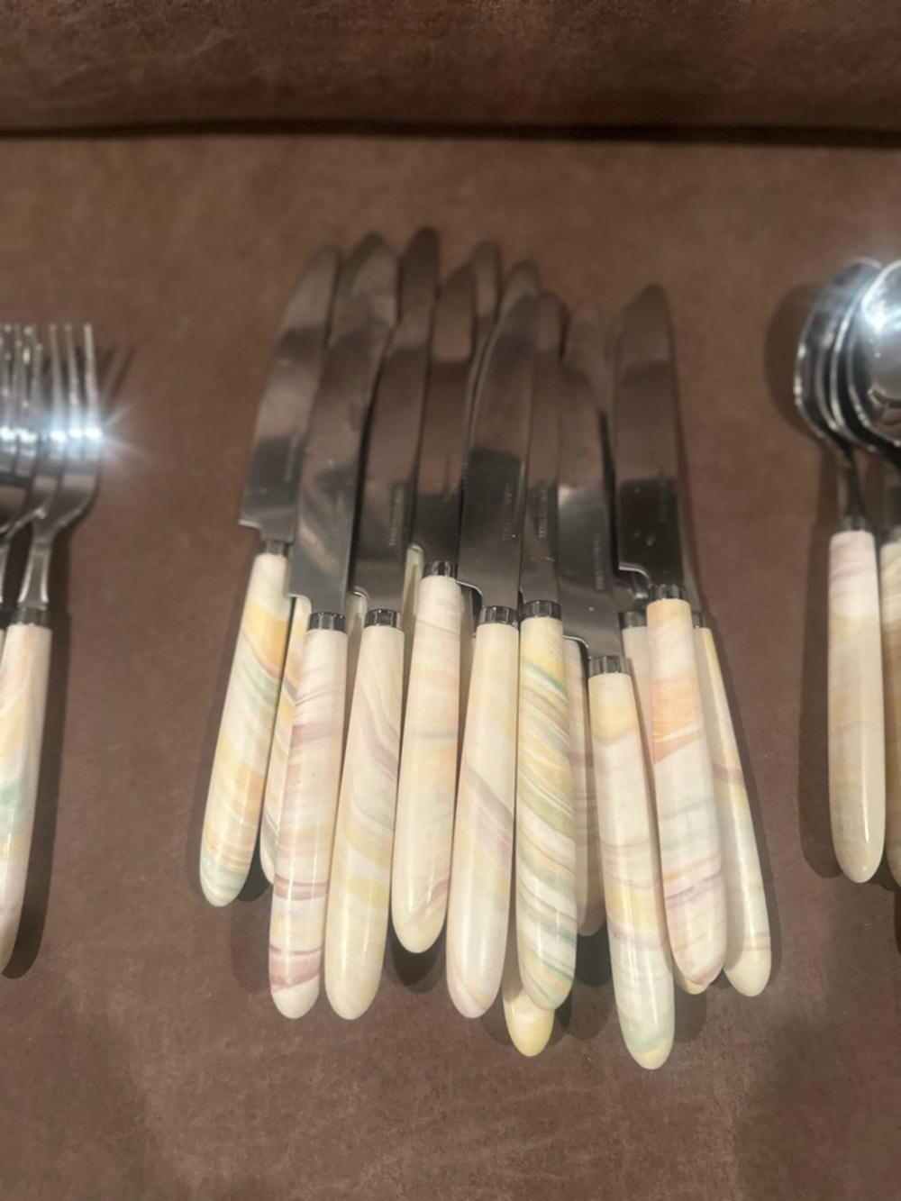 Marble Swirl Silverware Set - Picture 3 of 11